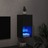 Móvel de Tv C/ Luzes LED 30,5x30x60 cm Preto