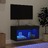 Móvel de Tv com Luzes LED 60x30x30 cm Preto