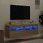 Móveis de Parede para Tv com Luzes LED 2 pcs Carvalho Sonoma