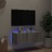 Móvel de Parede P/ Tv C/ Luzes LED 80x35x31 cm Cinzento Sonoma