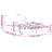 Estrutura de Cama C/ Cabeceira 120x200 cm Veludo Rosa