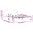 Estrutura de Cama C/ Cabeceira 160x200 cm Veludo Rosa