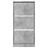 Sapateira 60x21x125,5 cm Derivados de Madeira Cinzento Cimento