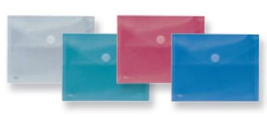 Envelopes Plástico com Fecho de Velcro A6 114x158mm Verde