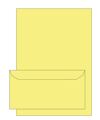 Papel e Envelopes Amarelo 120g 10 Folhas e 10 Envelopes
