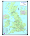 Quadro Planificação Magnético Mapa Marketing Britânico 90x120cm