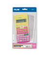 Calculadora Milan Cientifica m240 Sunset Tapa Translucida 2 Lineas 240 Funciones 10+2 Digitos Color Rosa /amarillo