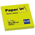 Notas Aderentes Paper-in 75X75 80Fls Amarelo Néon