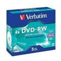 Dvd-rw Verbatim 5 Unidades 4x 4,7 GB