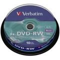 Dvd-rw Verbatim 10 Unidades Preto 4x 4,7 GB