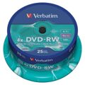 Dvd-rw Verbatim 25 Unidades 4x 4,7 GB
