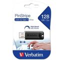 Memória USB Verbatim Pinstripe 3.0 128 GB Preto