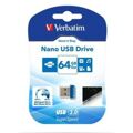 Memória USB Verbatim Store 'n' Stay Nano Preto Azul 64 GB