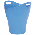 Cesto Papéis Mk Plástico Oval Azul Cie