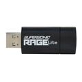 Memória USB Patriot Memory Supersonic Rage Lite Preto Preto/azul 64 GB