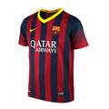 T-shirt de Futebol de Manga Curta Homem Qatar Nike Fc. Barcelona 2014 S