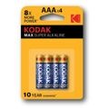 Pilhas Kodak Max AAA 1,5 V