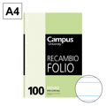Recargas de Folhas Folio 100 Fls 60GR Dupla Linha 2,5mm