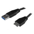 Cabo USB para Micro USB Startech USB3AUB3MS Preto