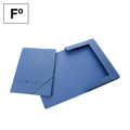 Capa com Elásticos Mk Folio com Abas Azul