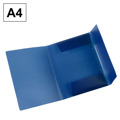 Dossier com Elásticos Pp Plus A4 G S Translúcido Azul