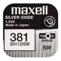 Pilhas Maxell Micro SR1120SW Mxl 381 1,55V