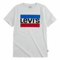Camisola de Manga Curta Criança Levi's Sportswear Logo Branco 3 Anos
