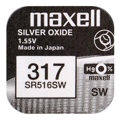 Pilhas Maxell Micro SR0516SW Mxl 317 1,55V