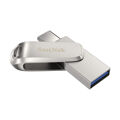 Memória USB Sandisk Ultra Dual Drive Luxe Prateado Aço 32 GB