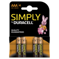 Pilhas Duracell Simply AAA