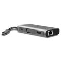 Hub USB Lindy 43278 Cinzento
