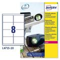 Etiquetas para Impressora Avery L4515 99,1 X 67,7 mm Branco 20 Folhas (5 Unidades)