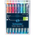 Conjunto de Canetas Schneider Slider Basic Xb Multicolor 8 Peças