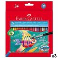 Lápiz de Cor Aquarela Faber-castell Multicolor (3 Unidades)