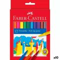 Conjunto de Canetas de Feltro Faber-castell Multicolor 10 Unidades