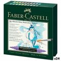 Conjunto de Canetas de Feltro Faber-castell Estojo Aguarelas 24 Unidades