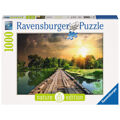 Puzzle Ravensburger 19538 The Wooden Footbridge 1000 Peças
