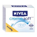 Conjunto de Sabonetes Creme Soft Nivea (3 Pcs)