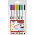 Conjunto de Canetas de Feltro Stabilo Pen 68 Brush 10 Peças Multicolor