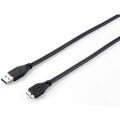 Cabo USB 3.0 a para Micro USB B Equip KP7720 Preto 1,8 M