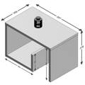 Mesa de Centro 2-em-1 59,1x35,8x37,8 cm Branco Fmd