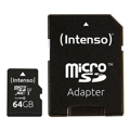 Cartão de Memória Micro Sd com Adaptador Intenso 34234 Uhs-i Xc Premium Preto 64 GB