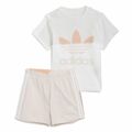 Conjunto Desportivo para Crianças Adidas Trifolio Branco 9-12 Meses