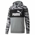 Polar com Capuz Homem Puma Ess Camo Preto Cinzento Branco Camuflagem M