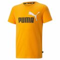 T-shirt de Desporto de Manga Curta Puma Essentials+ Two-tone Logo Laranja 7-8 Anos