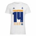 T-shirt de Futebol de Manga Curta Homem Adidas Real Madrid Champions 2022 2XL