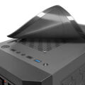 Caixa Semitorre Atx Mars Gaming Mcmesh Caja Pc Gaming Micro Atx 3x Ventilador Frgb Negro