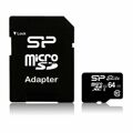 Cartão de Memória Micro Sd com Adaptador Silicon Power SP064GBSTXBU1V10SP Sdhc Preto