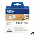 Etiquetas para Impressora Brother DK-11209 62 X 29 mm Preto/branco (3 Unidades)