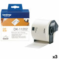 Etiquetas para Impressora Brother DK-11202 62 X 100 mm Preto/branco (3 Unidades)